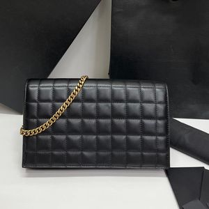 9A مصمم أكياس Sheepeskin WOC Hands Handbags أعلى جودة جلدية سود