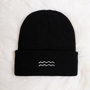 Gorros de lã gorro de malha chapéu para mulheres homens inverno malha macia boné de caveira quente ano apresenta presente de dia dos namorados para ela