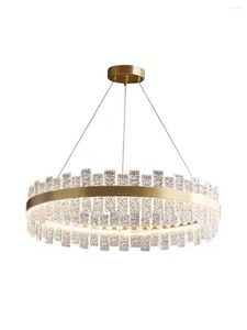 Kolye lambaları Işıklar Modern Led Altın/Siyah Lüks Kristal Yuvarlak/Dikdörtgen/Oval Asma Oturma Odası İçin Ev Işık Fikstürü