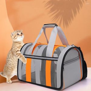 Transportadoras para gatos Pet Outing Portable Dogs Handbag Summer respirable Carrier Travel Puppy Kitten Single Shoulder Bag Supplie