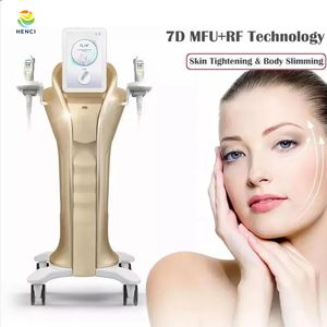 Powerful 4 Handles New Double Gold Hifu MFU With RF Vmax SD Focused Ultrasound Skin Tightening face Lifting Machine 7D 9D Anti-aging Hifu Slimming Device