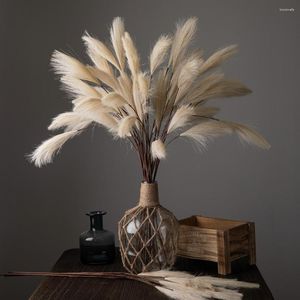 Decorative Flowers 80cm Artificial Reed Pampas Grass For Home Living Room Decoration Fake Reeds Wedding Arch Party Backdrop Decor