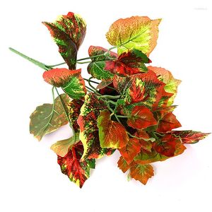 Декоративные цветы искусственные растения зеленые яблочные листья бровей