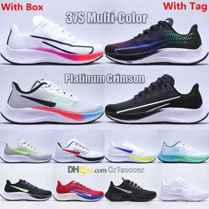 Womens Be Mens Pegasus37 Sneakers 37s Running Shoes True Pale Ivory Triple Black Pure Platium Metallic Silver Sports Shoes Women wmns Trainers With OG Box