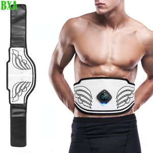 Portable Slim Equipment Electric EMS Muscle Stimulator Massage ABS Abdominal Belt Trainer Slimming Massager Unisex Body Belly Weight Loss Body Shaping 230621