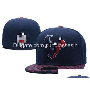 Bonés de bola Chapéus de grife Moda para todos os times de beisebol Snapbacks ajustados Carta Atacado Esportes ao ar livre Bordado Algodão Plano Fl Fechado Dh0Wt