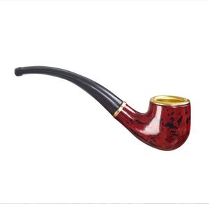 Smoking Pipes Portable copper pot, small pipe, curved type, simple beginner practice pipe and smoking set