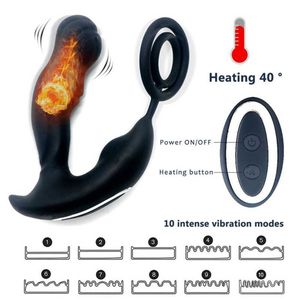 Prostate massager for adults anal plug male sex toy wireless remote control locking ring prostate 75% Off Online sales