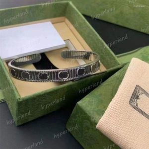 Bangle Vintage Designer Men Enamel Bracelet Women Luxury Jewelry 925s Bracelets Mens Love Gear Braccialetto Fashion Hip Hop Wristband