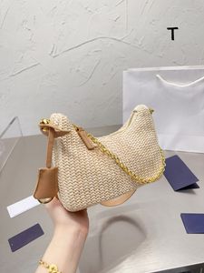 Дизайнерские сумки на плечах рафия соломенное крестообразное кузов бродяга с бродяги женщин роскоши седло италия милано бренд вязание подмышечная сумочка женщина полуанлом сумка сумки