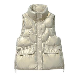 Solid Warm New Gilet Ultra Sleeveless Women's Light Jacket Light Girl Loose Portable Gilet da donna antivento