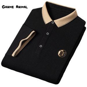 Men's Polos Summer Mens Korean Fashion Short Sleeves Polo Loose T-shirt Embroidered Polo Shirt Lapel Collar Tops 230621