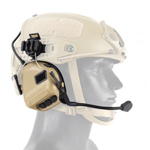 戦術的イヤホン戦術ヘッドセットヘルメットタイプゲームヘッドフォン第5世代チップヘッドセット狩猟用タクティカルゲーム230621のための取り外し可能なデザイン