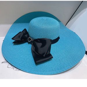 Summer Bowtie Cappello a secchiello a tesa larga Fashion Womens New Fisherman Hats Face Shield Visiera da sole per vacanze turistiche traspirante resistente ai raggi UV