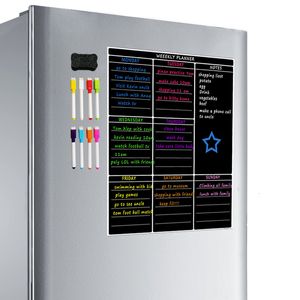 ホワイトボードA3磁気ホワイトボードシートキッチン冷蔵庫毎週ホワイトボードカレンダー便利なメニュー計画食料品の買い物リスト230621