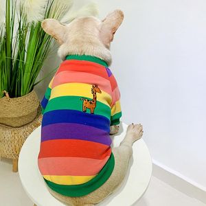 Jackets Winter Owner Pet Dog Clothes for Dog Hoodie Rainbow Pet Matching Clothes Pug French Bulldog Clothing for Dogs Costume Ropa Perro