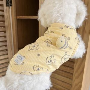 Abbigliamento per cani Abbigliamento per animali domestici Pooh Bear Gilet per cani Abbigliamento Gatto Piccola ape Bambola Carino Sottile Primavera Estate Moda Ragazzo Yorkshire Accessori 230625