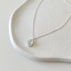 Strands Strings Collana in argento sterling 925 Dainty per le donne Design a goccia d'acqua Collane con ciondolo Accessori Gioielli di lusso occidentali Platino 230621