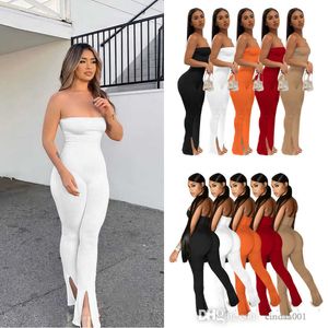 Sexy Slim-Fit-Overalls für Damen, Frühling und Sommer, einfarbig, Milchseide, BH, Körperhose
