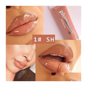 Lip Gloss Hidratante Plum Lipgloss Cherry Glitter Plumper Maquiagem Óleo Mineral Nutritivo Batom Transparente 6Pcs Drop Delivery Health B Dhvds