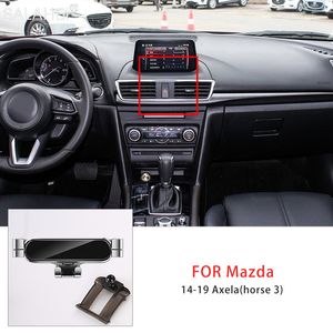 Gravity Car Mobile Phone Holder GPS Support For Mazda 3 Axela 2014 2015 2016 2017 2018 2019 For Iphone Xiaomi Samsung Huawei