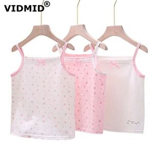 ベストVidmid Girls Seeveless Tanks Vests Kids Cotton Lace Clothing Tanksベストベビーガールズトップ子供服4095 01 230625