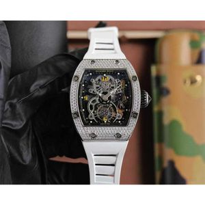 Richard's Mille Watches Diamond Movement Luxury Mens Rm17-01 Hollow Tourbillon Designer 5wz1 New High-end Quality Iced Out Montre Wrist Watch 6p