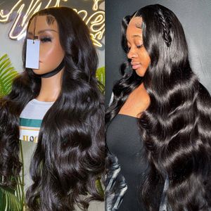 Body Wave Sem cola 13x4 Lace Front Peruca de cabelo humano Pronto para usar 360 Full Lace Wig Cabelo humano PrePlucked 13x6 Hd Lace Frontal Wig