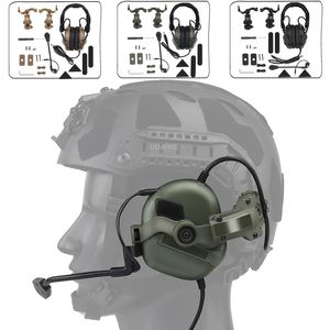 Тактические наушники на открытом воздухе Hunting Hearset Communication Стрельба CS тактические боевые наушники для Ops Core Arc и Wendy M-Lok Helme Rails 230621