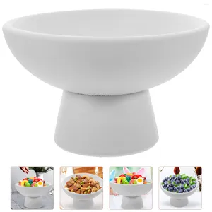 Dinnerware Sets Ceramic Fruit Bowl Serving Plate Cup Holder Snack Tray Footed Cake Dessert Display Stand