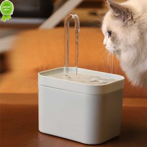Distributore automatico di bevande per animali domestici da 1,5 litri, filtro per fontana d'acqua per gatti, muto elettrico, ciotola per bevande per gatti, filtro per l'acqua per gatti