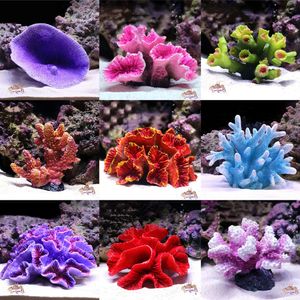 Decorations Artificial Resin Coral Reef Aquarium Plants Ornament Landscaping Fish Tank Equipment Home Micro Landscape Decoration Accessories 230625