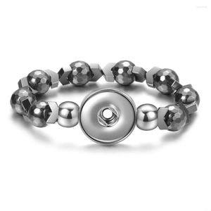 Charm Bracelets 10pcs /Lot Wholesale Est Design 4 Styles Ginger Snap Bracelet Fit 18mm Button Jewelry NN-774