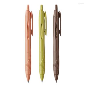 Япония JetStream BallPoint Pen Sxn150 Ограниченный цвет счастья Цвет выдвижной гель 0,5 мм Ультра-гладкий быстросохлый черный