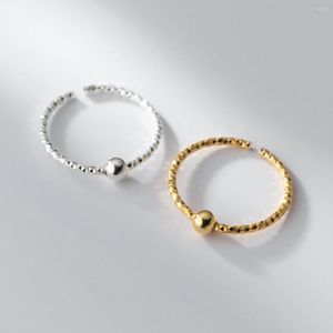 Cluster Rings La Monada Size 55-60 мм блестящий бусин 925 серебро стерлингового серебра для женщин Настроить открытое обручальное кольцо пальца