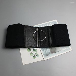 Bälten mjuk bra elasticitet skjuta upp cincher bälte lättvikt bred koreansk stil daglig slitage