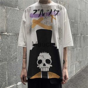 Men's T-Shirts Harajuku Anime Tshirt Streetwear Men Casual Loose Japan Shirts Boy Summer Cartoon T Shirt Fashion Ulzzang Oversized Tshirt Femme J230625