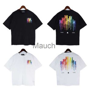 Herren T-Shirts 2023 NEUE Hohe Qualität Männer Regenbogen Drucken T-shirt Männer Tops Sommer Kurzarm Mode T-shirt 100 Baumwolle mans Top Tees J230625