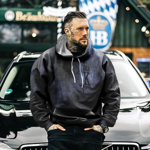 Erkek Hoodies Erkekler 2023 İlkbahar ve Sonbahar Erkekler Hoodie Uzun Kollu Poker Trend 3D Baskılı Komik Kıyafetler Harajuku Street Fashion