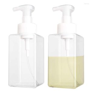 Lagringsflaskor 2023 -2 Pack Foaming Soap Dispenser 15oz Refillable Foam Liquid Hand Empty Plastic Pump Bottle Container - 450 ml