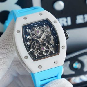 Diamond Luxury mens movement watches RM17-01 R i c h a r d Hollow Tourbillon Designer CL9L New High-end quality iced out montre wrist watch 12p