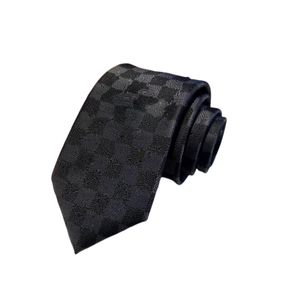 Mens Silk Neck Tie Business Style Luxury Ties Jacquard Weave Slips Formell tillfälle Designer Slyckor med ruta 2023