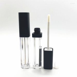 Aufbewahrungsflaschen 10 Stück schwarze Lipgloss-Leerrohre für DIY-Kosmetikbehälter Frauen Mädchen