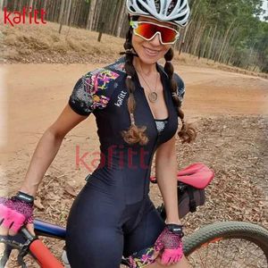 Set di abbigliamento da ciclismo Kafitt Triathlon Special Training Tuta da donna a maniche corte Tuta da mountain bike Tuta da ciclismo Body SummerHKD230625