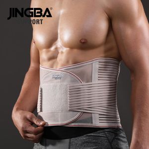 Safety JINGBA SUPPORT Orthopedic Corset Back Support Belt Men Back Brace Belt Fajas Lumbares Ortopedicas Protection Spine Support Belt