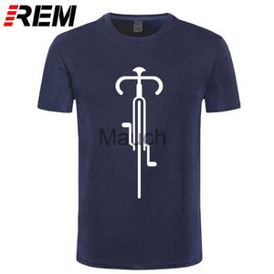 Camisetas Masculinas REM Tee Bike Lines Cycling Novelty Creative Mens Men T Shirt Tshirt New Manga Curta O Ne Cotton Casual Top Tee J230625