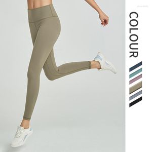 Active Pants 2023 Summer Gym Yoga Polyester Material High Stretch Slim Thin Soft Non-Ball bekväm sport Casual