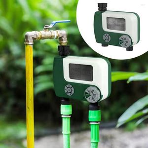 Equipamentos de rega Controle de irrigação de jardim Temporizador duplo com 2 saídas Torneira de água digital Mangueira para casa