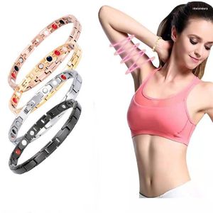 Braccialetti a maglie Braccialetto magnetico Drenaggio linfatico Detox terapeutico Dimagrimento Donna Uomo Retro Assistenza sanitaria creativa