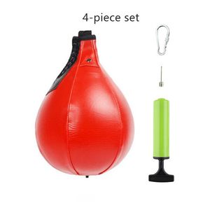 Punching Balls Leather Boxing Punching Bag Speedball Ceiling Ball Sport Speed Bag Punch Exercise Fitness Training Ball 230621